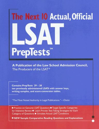 The Next 10 Actual, Official LSAT PrepTest (Lsat Series)
