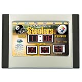 9" NFL Pittsburgh Steelers LED Digital Scoreboard Alarm Clock
