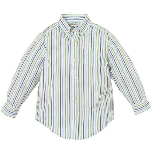 striped woven shirt