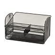 Safco Mesh Telephone Stand, 11.75 Inches Width x 7 Inches Height, Black Onyx, 1 per Carton (2160BL)