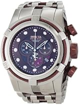 Big Sale Invicta Men's 0824 Bolt Reserve Chronograph Black Mother-Of-Pearl Dial Stainless Steel Watch