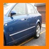 1989 89 GEO SPECTRUM CHROME SIDE DOOR TRIM MOLDINGS 2PC 