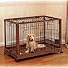 Richell Wood Mobile Pet Pen 940, Autumn Matte Finish