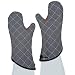 San Jamar 800FG15-BK BestGuard Temperature Protection Oven Mitt with WebGuard, 15" Length, Black