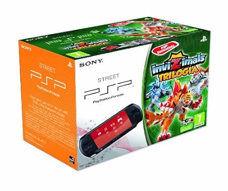 PSP - Consola E 1000 + Invizimals Triple Pack + Cámara, color negro