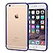 iPhone 6s Plus Case, roocase iPhone 6 Plus Slim Fit Bumper (Open Back Design) with Corner Edge Protection [Chain Bumper] Case Cover for Apple iPhone 6 Plus / 6s Plus (2015), Dark Blue