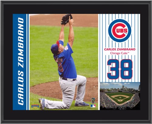 Carlos Zambrano Plaque | Details: Chicago Cubs, Sublimated, 10x13, MLB Plaque