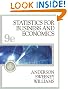 Statistics for Business and Economics (with CD-ROM and InfoTrac) (Statistics for Business & Economics)