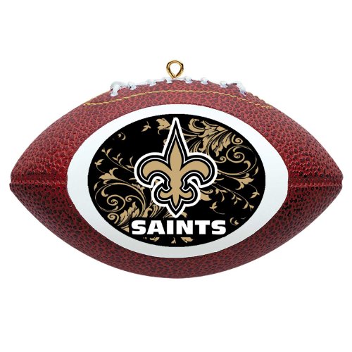 NFL New Orleans Saints Mini Replica Football Ornament