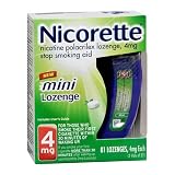 Nicorette Mini Lozenge (4 mg)  81-Count Package ~ Nicorette