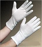 Extra-Long Cotton Gloves - Black or White-Sold By Pair