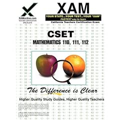 CSET Mathematics 110, 111, 112 (XAM CSET)
