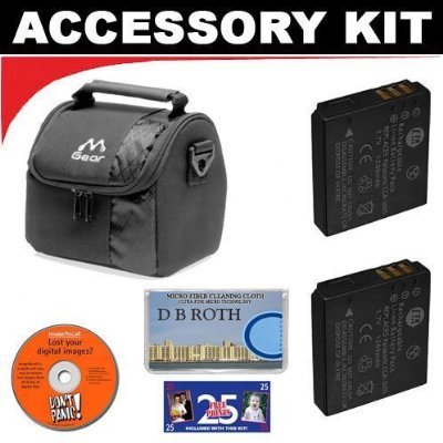 Deluxe DB ROTH Accessory Kit With Digital Camera Case + Two(2) Spare Batteries For The Canon G11 Digital Camera