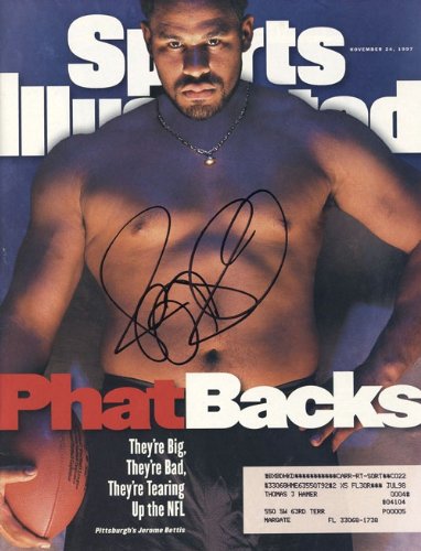 Jerome Bettis Autographed Sports Illustrated Magazine - Nov. 24,1997