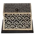 Square Painted Box - Black (Small)