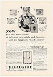 1929 Frigidaire Cold Control Refrigerator Print Ad (6849)