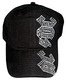 ACDC AC/DC Music Band Hat - Black Rhinestones Name Logo Baseball Cap