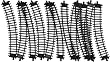 WowToyz Classic Train Track, 12 Pieces Curved