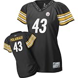 Reebok Pittsburgh Steelers Troy Polamalu Women's Field Flirt Fashion Jersey Large