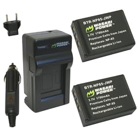 Wasabi Power Battery and Charger Kit for Fujifilm NP-85 and Fuji FinePix SL240, SL260, SL280, SL300, SL305