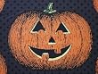 In the Beginning Hallowgraphix Jack O Lantern Pumpkin Halloween Fabric Yard