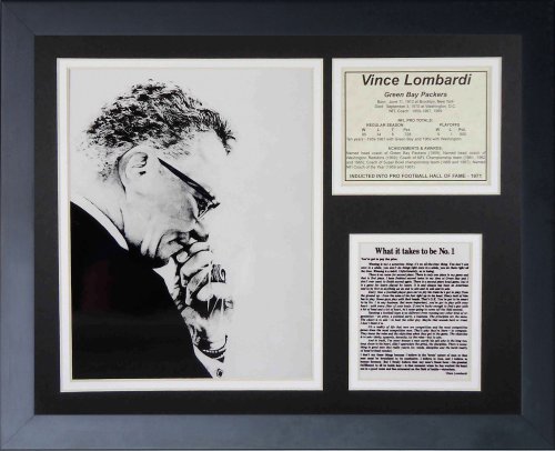 Legends Never Die Vince Lombardi Creed Framed Photo Collage, 11x14-Inch