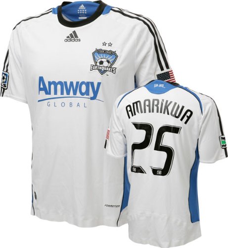 Quincy Amarikwa Game Used Jersey: San Jose Earthquakes #25 Short Sleeve Away Jersey Quincy Amarikwa Game Used Jersey: San Jose Earthquakes #25 Short Sleeve Away Jersey