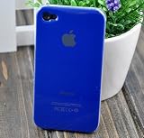 Dark Blue Replicase Hard Air Crystal Jacket Luminosity Case for iPhone 4 (Works with Verizon iPhone)