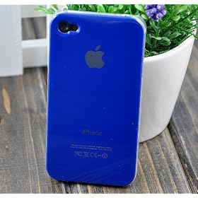 Dark Blue Replicase Hard Air Crystal Jacket Luminosity Case for iPhone 4 (Works with Verizon iPhone)