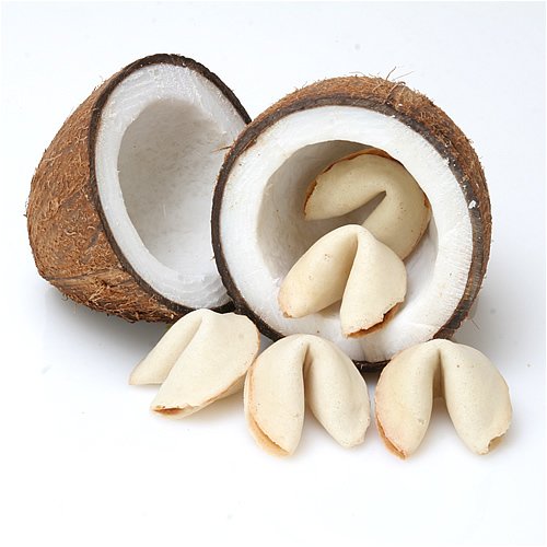 100 Personalized Fortune Cookies - Coconut by Coconut Cookies