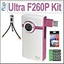 PURE Digital Flip Video Ultra Series F260 - Camcorder - flash card - pink