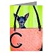 Bleu Chihuahua dans un sac ? main Chanel Coco Ensemble cartes de vÏux