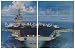 1986 USS Carl Vinson Aircraft Carrier Wang Computers Print Ad (42652)