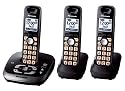 Panasonic KX-TG4033B DECT 6.0 PLUS Expandable Three Handset with Digital Answering System