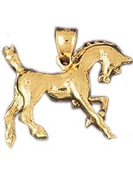 CleverEves 14K Gold Pendant Horse 6.5 - Gram(s)