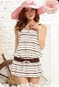 ワンピース水着 ボーダー ショートパンツ タンキニ三角 ビキニ水着 3点セット hkyy203-tx014
