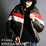 JONEAA JEANS 胸ライン配色ダウンジャケット JONEAA JEANS 胸ライン配色ダウンジャケット