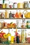 Poster K�chenschrank mit Gew�rzen und Konserven - Gr��e 61 x 91,5 cm - Maxiposter