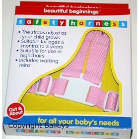 Baby Safety Harness & Walking Reins PINK