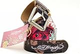 Ed Hardy - Ed Hardy By Christian Audigier Koi Print in Black Women's Belt