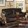 Cordoba Leather Love Seat By Coaster Furniture With Silver Shipping