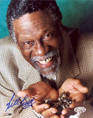 Bill Russell Autographed / Hand Signed Boston Celtics 16x20 Photo (11 Rings)