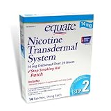 Equate - Nicotine Transdermal System - Step 2 - Stop Smoking Aid Patch 14 mg, 14 Patches