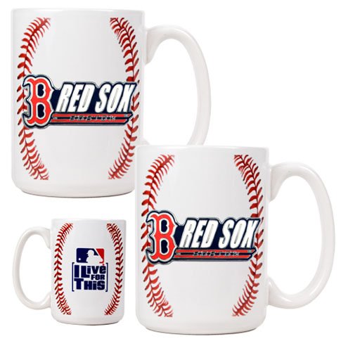 MLB Boston Red Sox Two Piece Gameball Coffee Mug Set