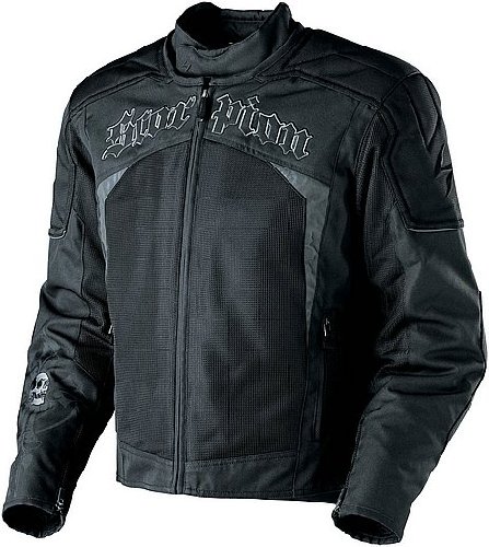 Scorpion Hat Trick Black/Black Mesh and Fabric Motorcycle Jacket - Size : 2XL