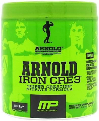 Arnold By Musclepharm Arnold By Musclepharm Iron Cre3, Blue Razz, 30 Servings