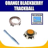 Orange Blackberry Trackball / Joystick / Navigate / Pearl / Ring Repair Replacement Fix Fixing for Rim Blackberry Pearl 8100 8130 Curve 8300 8310 8320 8800 8820 8830 with Exclusive FREE Complimentary Super Deal Micro Fiber Cleaning Cloth
