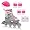 Pink-Silver-White