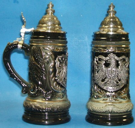 LE German Beer Stein with Stunning Pewter Eagle