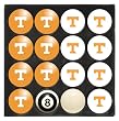 Imperial Tennessee Volunteers NCAA Licensed Billiard Ball Set